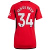 Manchester United Van De Beek 34 Hjemme 23-24 - Dame Fotballdrakt